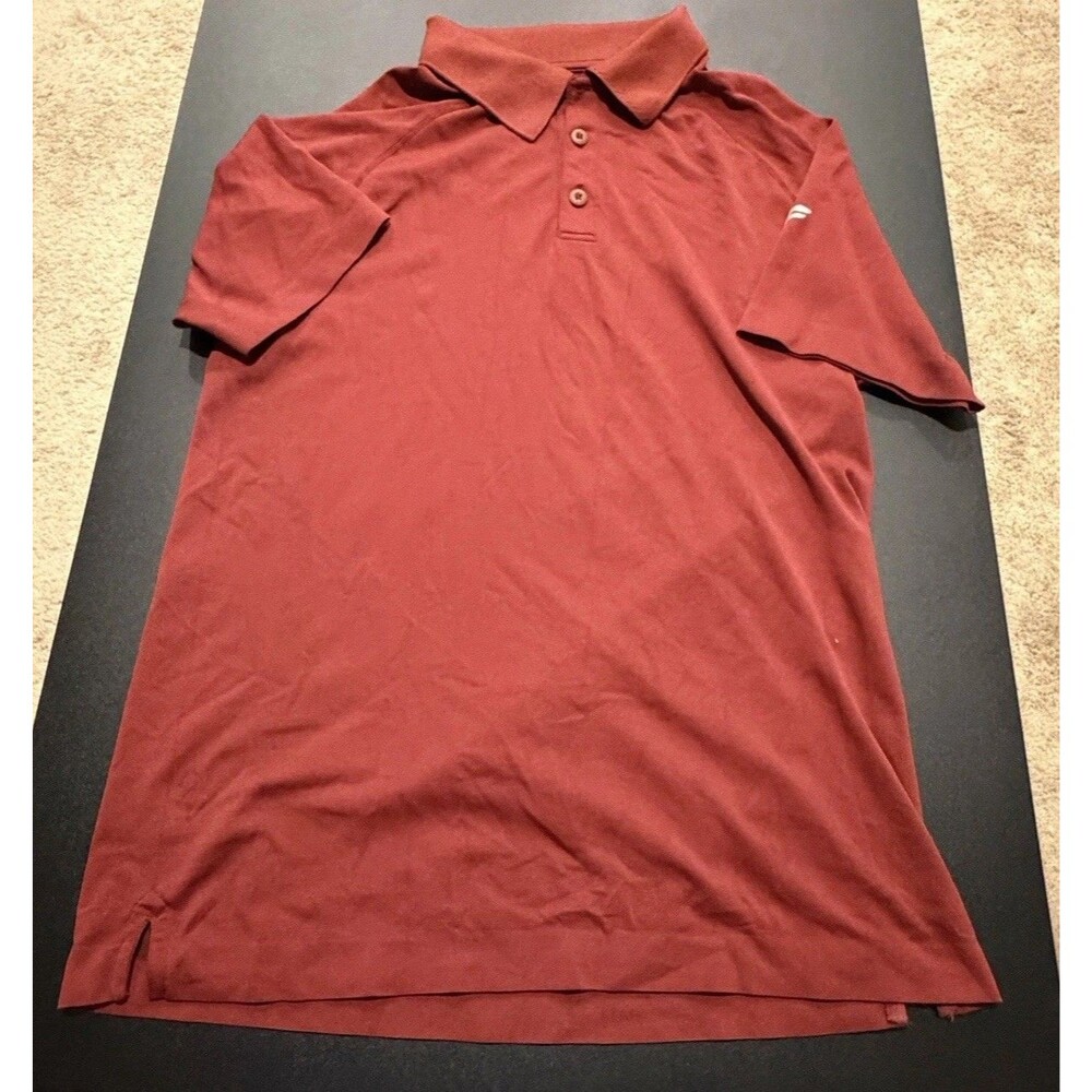 Fabletics Men’s The 24-7 Polo Shirt Red Burgundy Size Small NWOT Performance